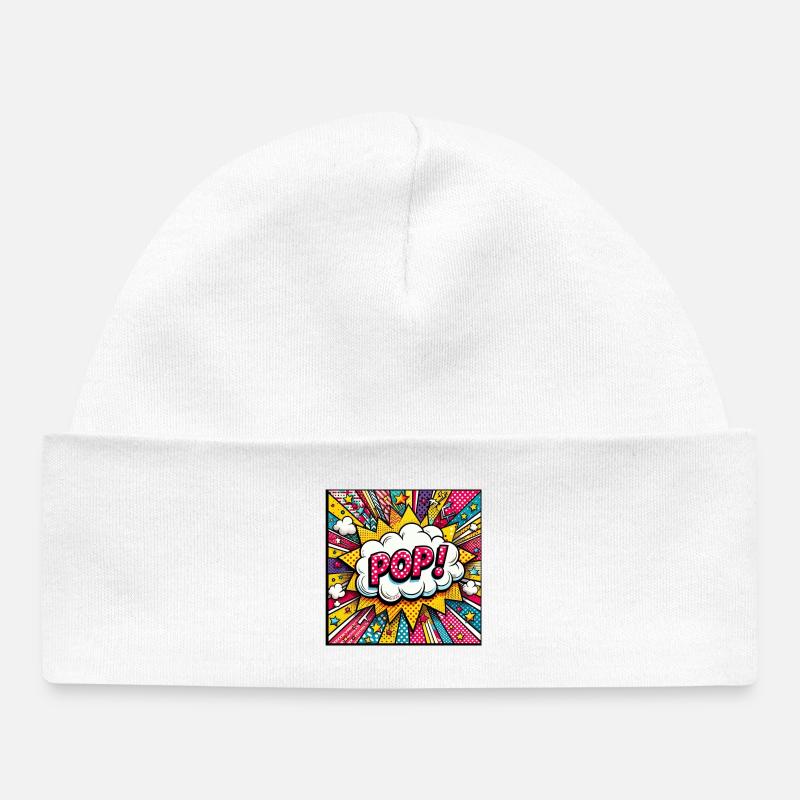 Pop 1 - Baby Organic Mütze - Weiß