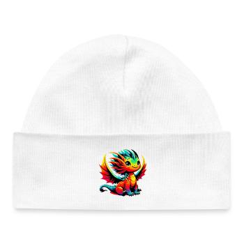 Dragon - Baby Organic Beanie - white - Front