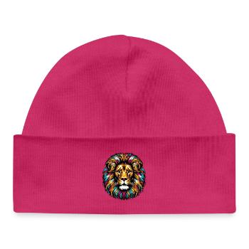 Lion - Baby Organic Beanie - white - Front
