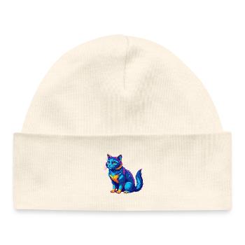 Australian Mist Cat Breed Cartoon Kawaii Animal Pe - Baby Organic Beanie - white - Front