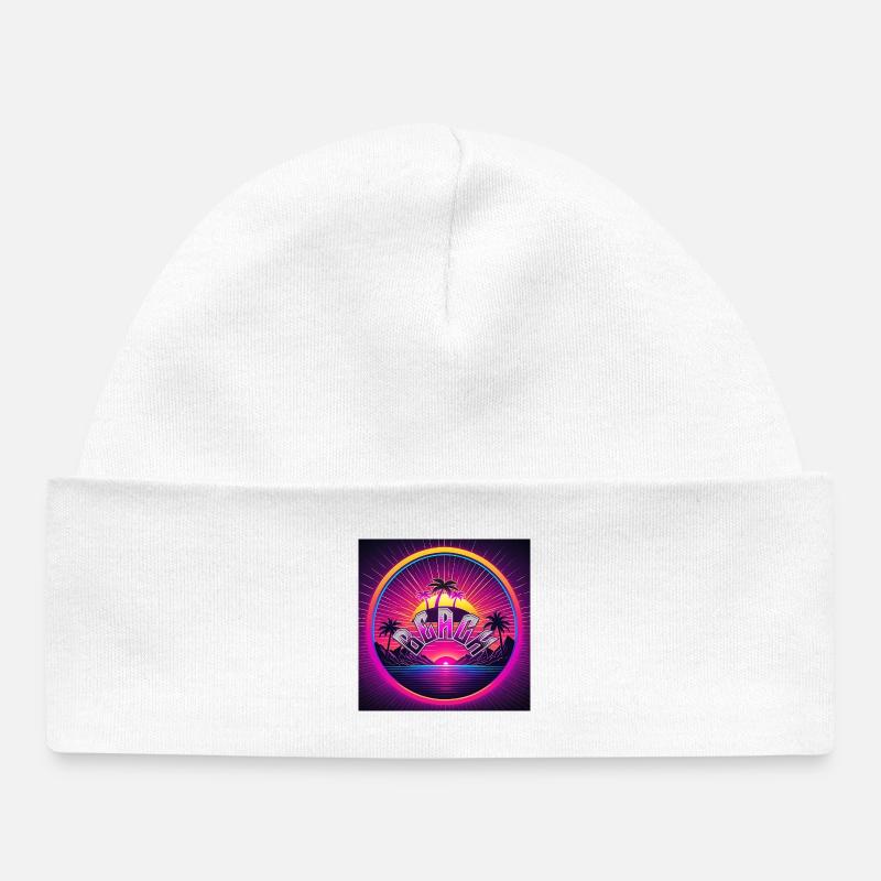 Plage - Bonnet bébé bio - blanc