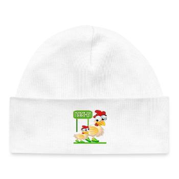 MARATHON - VOLAILLE POULET - Bonnet bébé bio - blanc - Devant