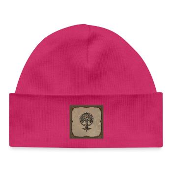 Symbol of the ornate tree of life. - Baby Organic Beanie - white - Front