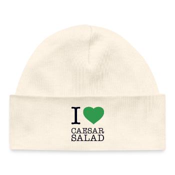 I LOVE CAESAR SALAD - Baby Organic Beanie - white - Front