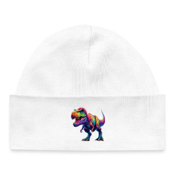 Dinosaur - Baby Organic Beanie - white - Front