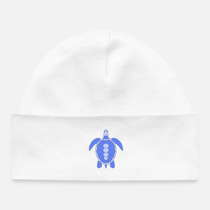 TORTUE - Bonnet bébé bio - blanc