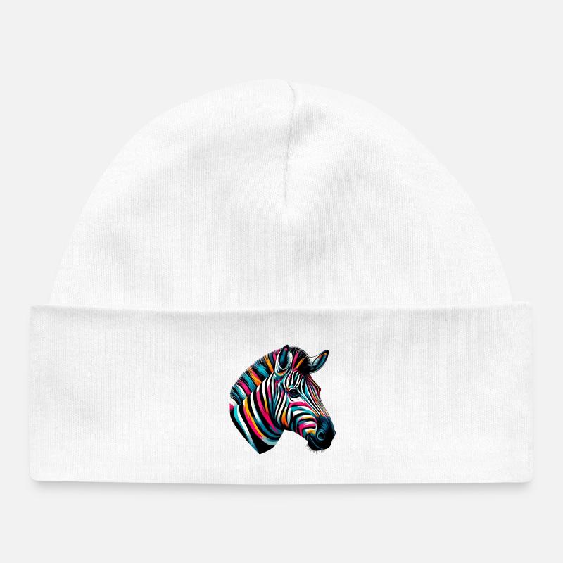 Zebra - Baby Organic Mütze - Weiß