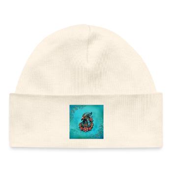 Egyptian falcon god. - Baby Organic Beanie - white - Front