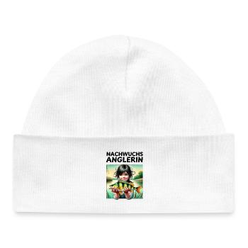 Nachwuchs Anglerin - Baby Organic Mütze - Weiß - Vorne