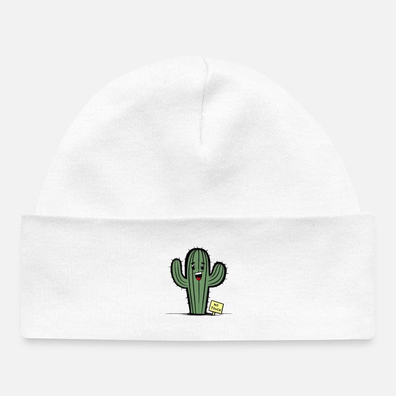 Je ne peux pas y toucher - Bonnet bébé bio - blanc