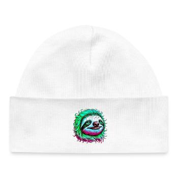 Faultier - Baby Organic Mütze - Weiß - Vorne