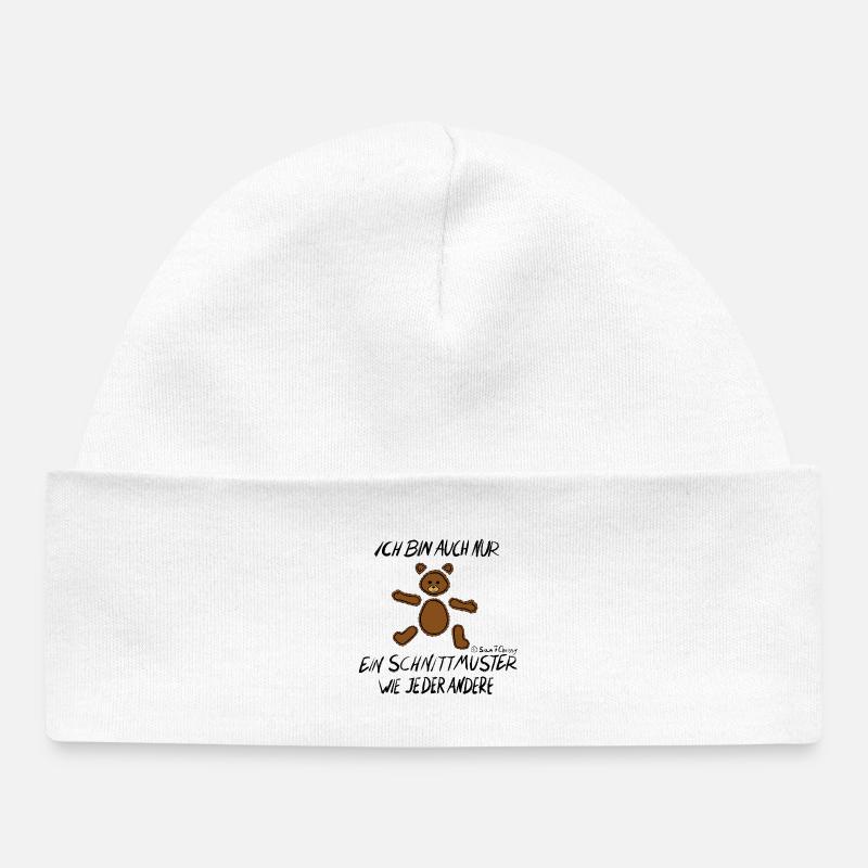 Modèle Ours - Bonnet bébé bio - blanc