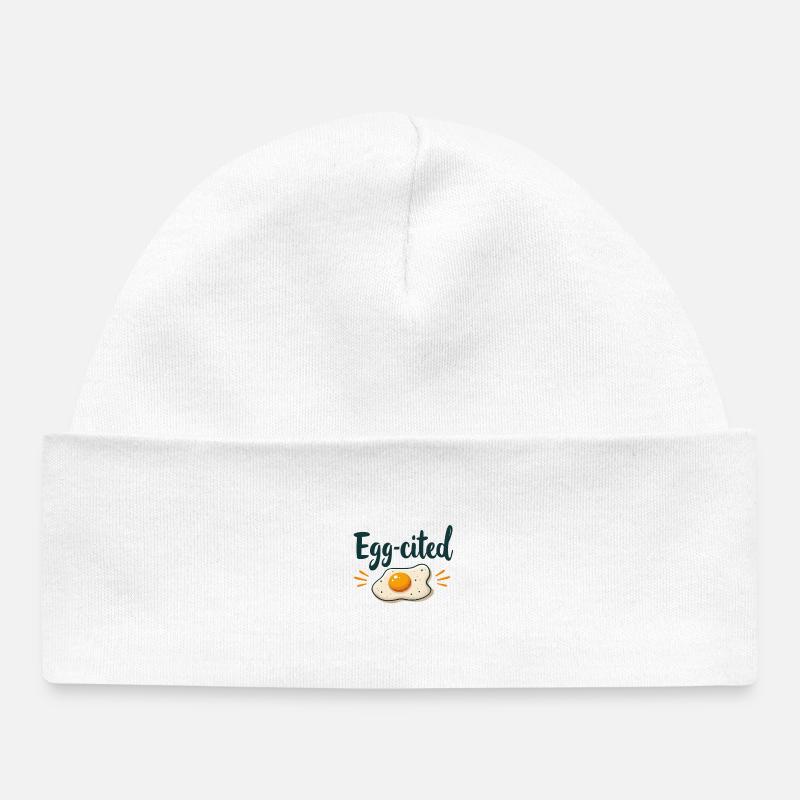 Egg-cited - Baby Organic Mütze - Weiß