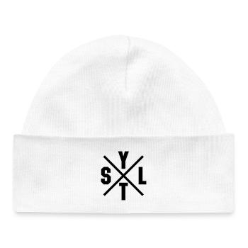Croix de Sylt - Bonnet bébé bio - blanc - Devant