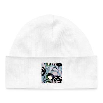 Hand-drawn shapes - Baby Organic Beanie - white - Front