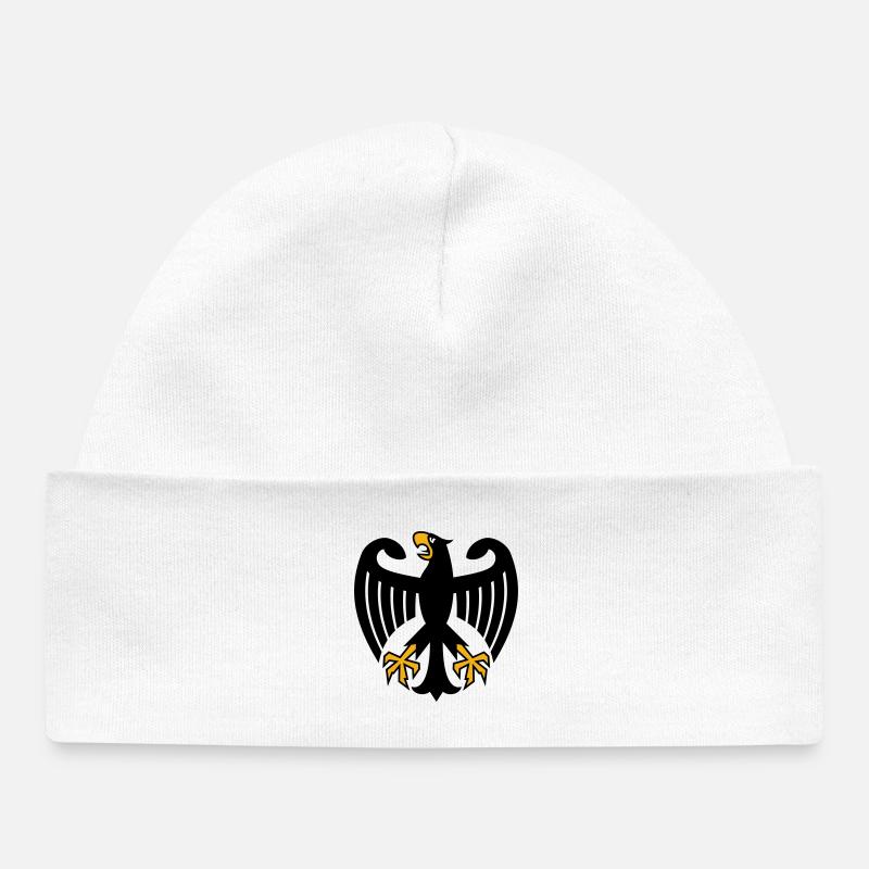 Armoiries de l’aigle de l’Allemagne - Bonnet bébé bio - blanc