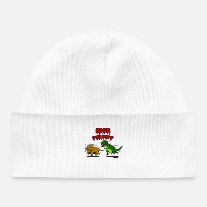 Dessin animé Dinos - Bonnet bébé bio - blanc