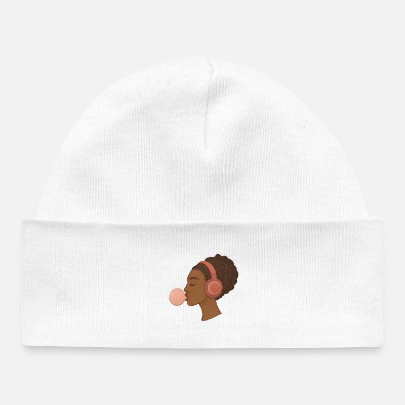 Musique - Bonnet bébé bio - blanc