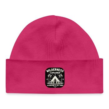 Camping Wilderness Explorer-Adventure is Out There - Baby Organic Beanie - white - Front