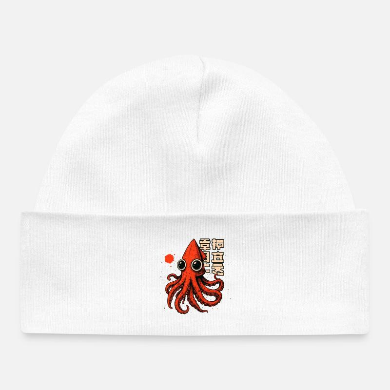 TSHIRT DE CALAMAR - Bonnet bébé bio - blanc