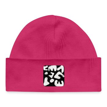 Abstract Monoprint Art Print Tribal - Baby Organic Beanie - white - Front
