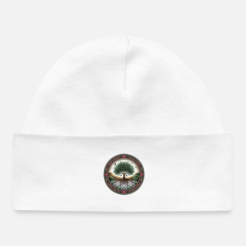 Enraciné - Bonnet bébé bio - blanc