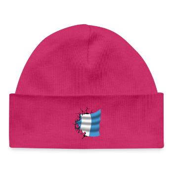 Flag of Guatemala - Guatemala - Flag Broken Des - Baby Organic Beanie - white - Front