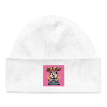 Teddy Bear Gierczak Funny Retro Theme - Baby Organic Beanie - white - Front