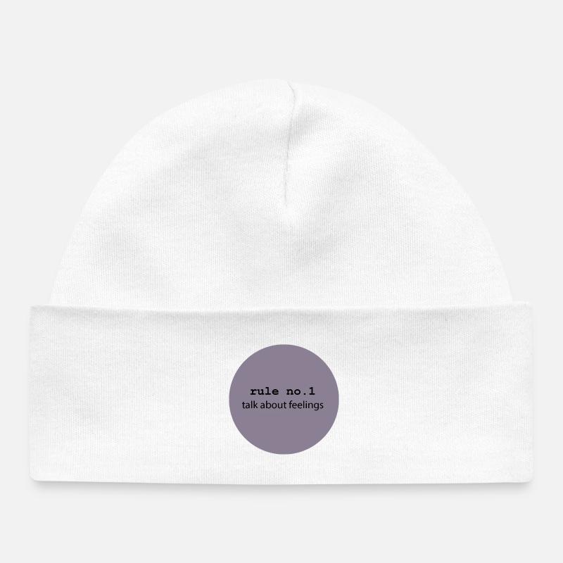 Parler de sentiments 5 - Bonnet bébé bio - blanc