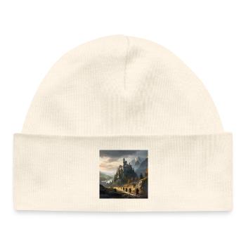 Intégration du château avec Fantasy Place - Bonnet bébé bio - blanc - Devant