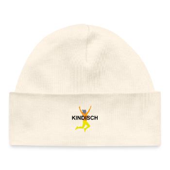Adventurous Bounce Illustration - Baby Organic Beanie - white - Front