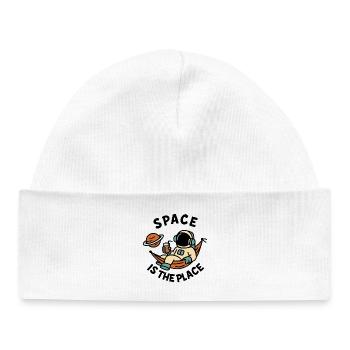 Space Explorer Astronaut Entspannendes Design - Baby Organic Mütze - Weiß - Vorne