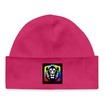 lion - Baby Organic Beanie - white - Front