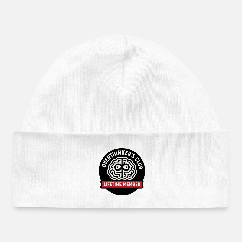 Motif de casse-tête innovant pour les multi-penseurs - Bonnet bébé bio - blanc