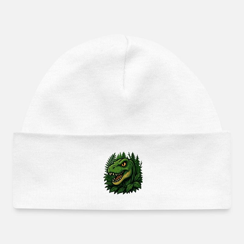 T-Rex - Bonnet bébé bio - blanc