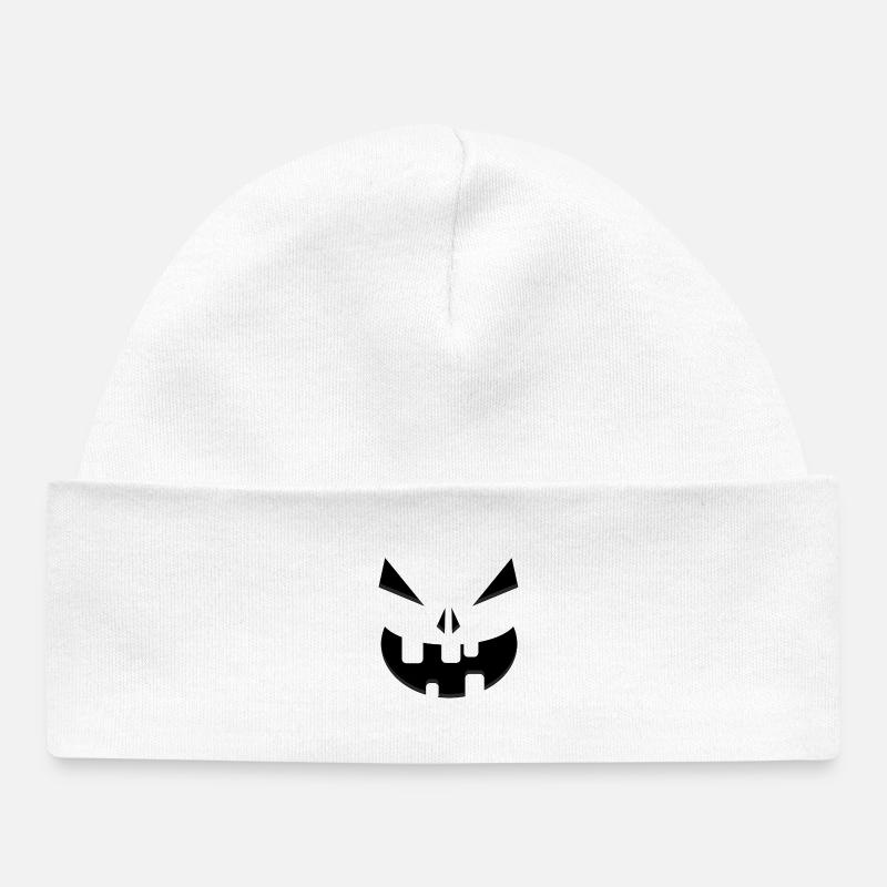 Little Boo – La citrouille amicale - Bonnet bébé bio - blanc