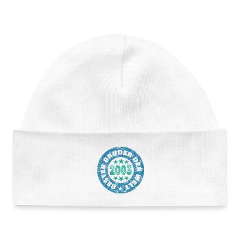 2003 - Baby Organic Beanie - white - Front