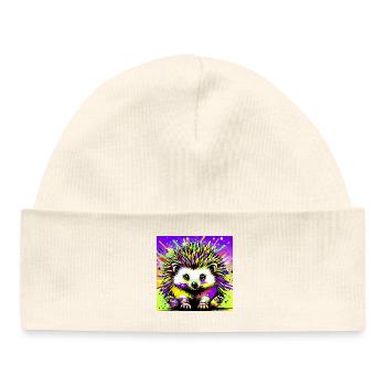 Igel - Baby Organic Mütze - Weiß - Vorne