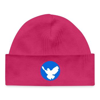 Dove of peace icon design - Baby Organic Beanie - white - Front
