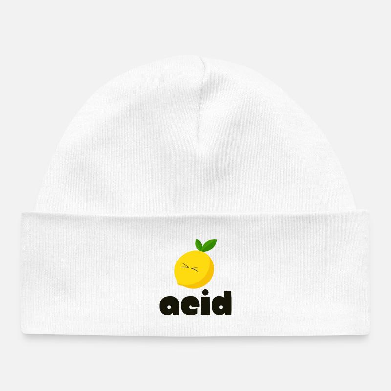 ACIDE - Bonnet bébé bio - blanc