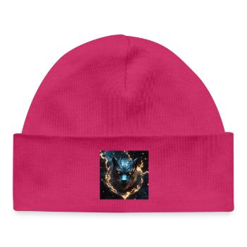 Mystic Tiger in Electric Power - Baby Organic Beanie - white - Front