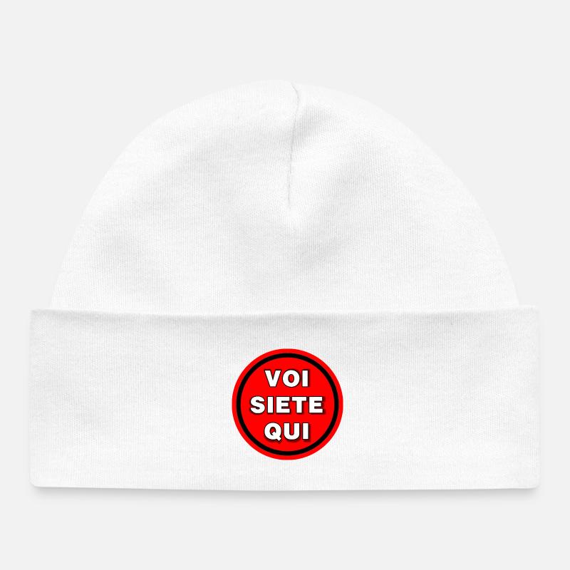 Vous êtes ici - Bonnet bébé bio - blanc