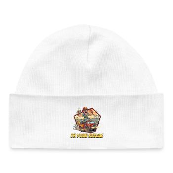 Rescue Firefighter Abenteuer-Design - Baby Organic Mütze - Weiß - Vorne