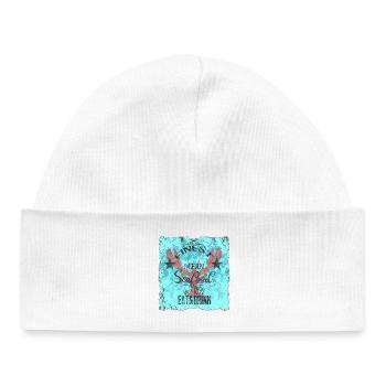 Design océanique des fruits de mer - Bonnet bébé bio - blanc - Devant