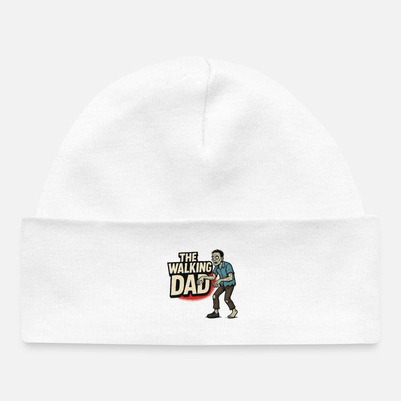 Papa zombie - Bonnet bébé bio - blanc