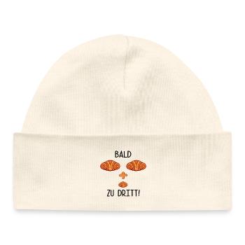 PREGNANCY BABY ANNOUNCE FRANZBRÖTCHEN - Baby Organic Beanie - white - Front