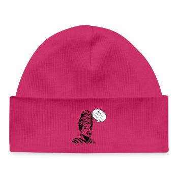 Awareness and Gratitude in Silhouette - Baby Organic Beanie - white - Front