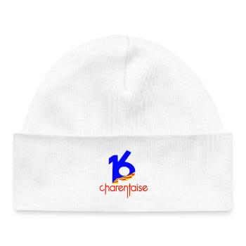 Département 16 charentaise - Bonnet bébé bio - blanc - Devant