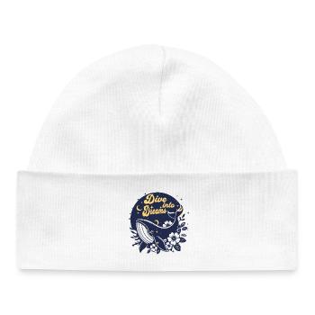 Diving into Dreams - Baby Organic Beanie - white - Front