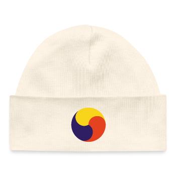 Symbole de la Corée – Design traditionnel - Bonnet bébé bio - blanc - Devant